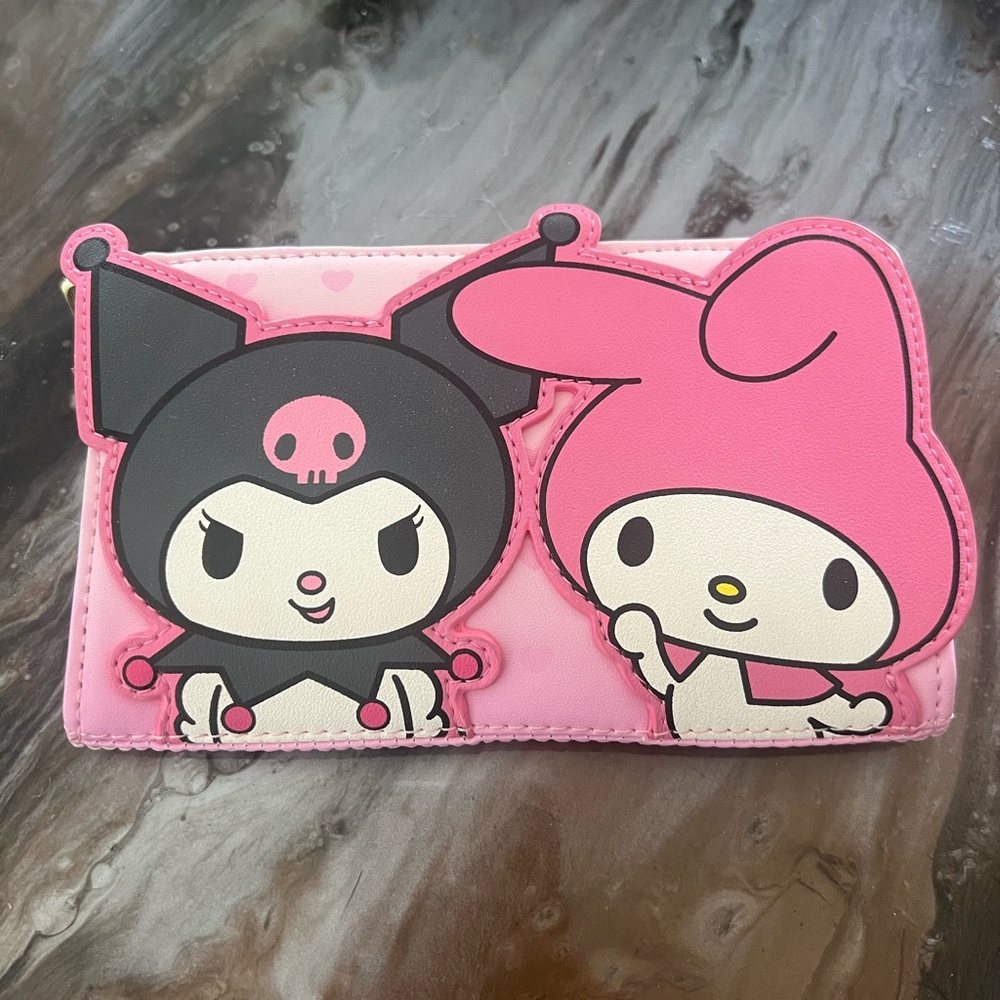 Loungefly x Sanrio My Melody Kuromi Wallet. 6.5” w x 4” h. Gently used.